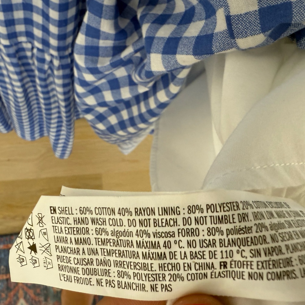 Hyacinth House Blue Gingham Puff Sleeve Dress - Picture 11 of 12